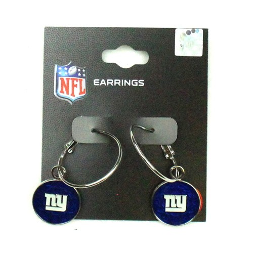 Overstock - New York Giants Earrings - PSG Charm Style Dangle - 12 Pair For $30.00 - Wholesale New York Giants Product - Giants Merchandsie 2