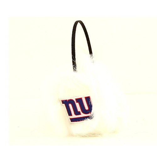 Overstock - New York Giants Merchandise - White Fuzzy Earmuffs - 12 For $54.00 - Wholesale New York Giants Product - Giants Merchandsie