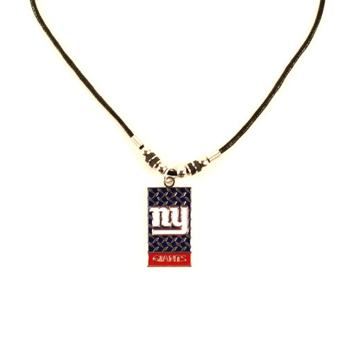Overstock - New York Giants Necklaces - Diamond Plate Style - 12 For $30.00 - Wholesale New York Giants Product - Giants Merchandsie
