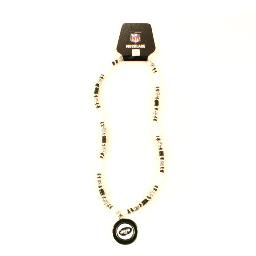 Overstock - New York Jets Necklaces - 18" Natural Shell With Pendant - 12 Necklaces For $60.00 - Wholesale New York Jets Products - Jets Merchandise 2