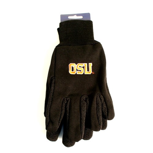 Overstock - Oregon State Gloves - OSU Logo - Black/Orange Grip Gloves - 12 Pair For $30.00 - Oregon State Beavers