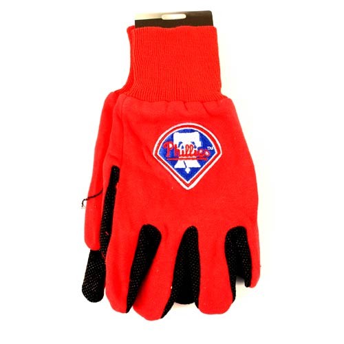 Overstock - Philadelphia Phillies Gloves - Red.Black Field Logo Style - 12 Pair For $30.00 - Wholesale Philadelphia Phillies Products - Phillies Merchandise