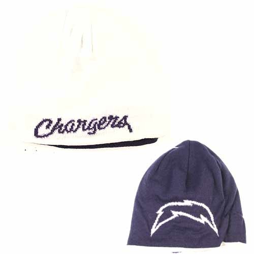 Overstock - San Diego Chargers Beanies - Reversible NFL Beanies - Blue.White The Bolt - 12 For $72.00 - Wholesale Los Angeles Chargers Products - Chargers Merchandise