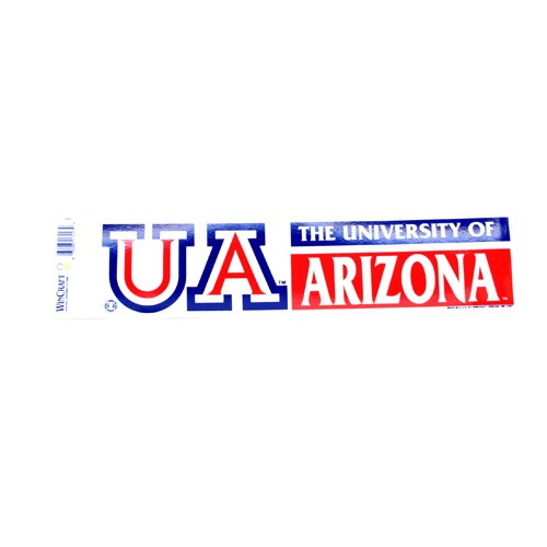 Arizona Wildcats Bumper Stickers - 3"x12" Win Style - 12 For $18.00 - Arizona Wildcats