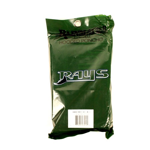 Overstock - Tampa Bay Rays Ponchos - Black Packaging Style - 12 For $18.00 - Wholesale Tampa Bay Rays Products - Rays Merchandise