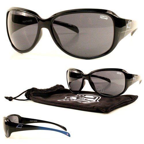 Overstock Sale - Carolina Panthers Sunglasses - Velocity Style With Sunglass Bag - 12 Pair For $48.00 - Wholesale Carolina Panthers Products - Carolina Football 2