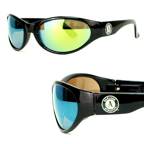 Overstock Sunglasses - Oakland Athletics Sunglasses - SOLID Style - 12 Pair For $48.00 - Wholesale Oakland Athletics Products - Athletics Merchandise