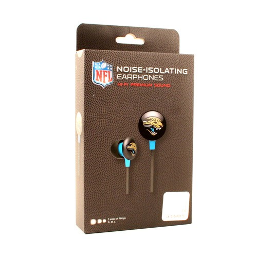Package Change - Jacksonville Jaguars Headphones - Black Box - IHIP Earbuds - 12 For $30.00 - Wholesale Jacksonville Jaguars Product - Jaguars Merchandise 2