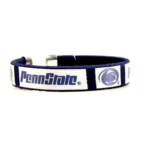 Penn State Bracelets - Ribbon/Fan Band Style - (Design May Be Different Than Pictured) - 12 For $24.00 - Penn State