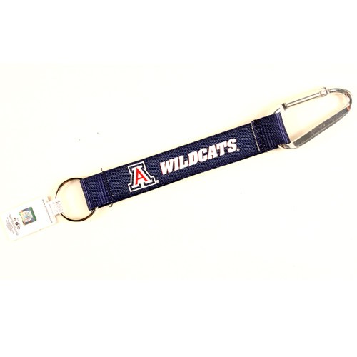 Arizona Wildcats Keychains - 8" Carabiner Style - 12 For $24.00 - Arizona Wildcats