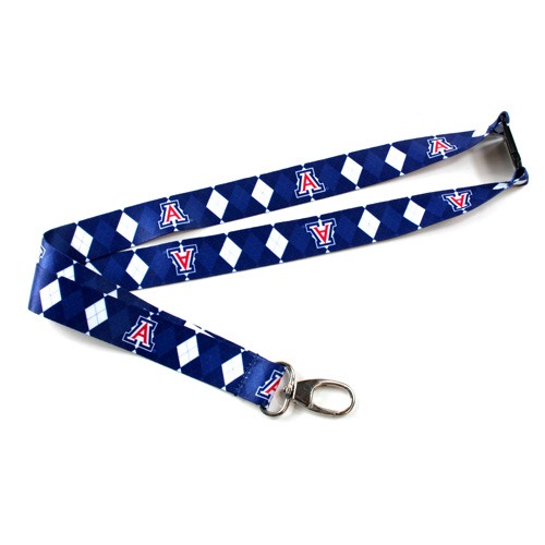 Arizona Wildcats Lanyards - Argyle Style Lanyards - 12 For $24.00 - Arizona Wildcats