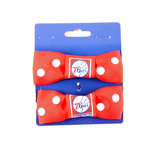 Philadelphia 76ers - 2Pack Set Pony Bowtie Style - 12 Sets For $18.00 - Philadelphia 76ers
