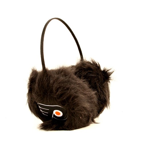 Philadelphia Flyers Hockey - Black Fuzzy Earmuffs - 12 Earmuffs For $72.00 - Philadelphia Flyers