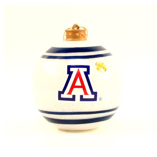 Arizona Wildcats Ornaments - Blue.White Ball Ornaments - 12 For $24.00 - Arizona Wildcats