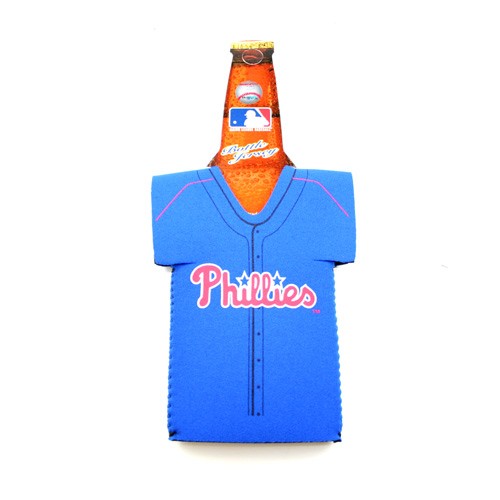 Philadelphia Phillies Bottle Huggie - Blue Jersey Style - 12 For $12.00 - Wholesale Philadelphia Phillies Products - Phillies Merchandise