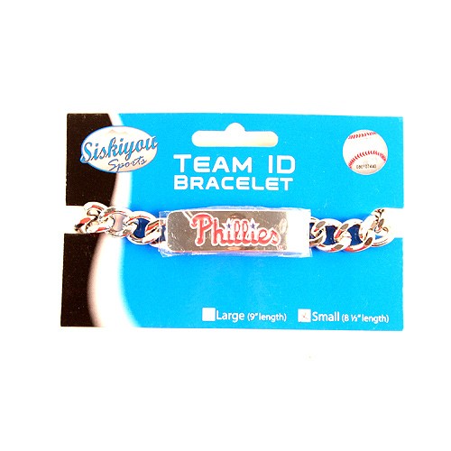 Philadelphia Phillies Bracelets - Heavy Metal ID Bracelets - $7.50 Each - Wholesale Philadelphia Phillies Products - Phillies Merchandise