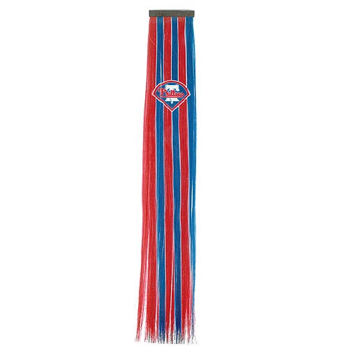 Philadelphia Phillies Fan Gear - Fan Hair Extensions - $3.00 Each - Wholesale Philadelphia Phillies Products - Phillies Merchandise
