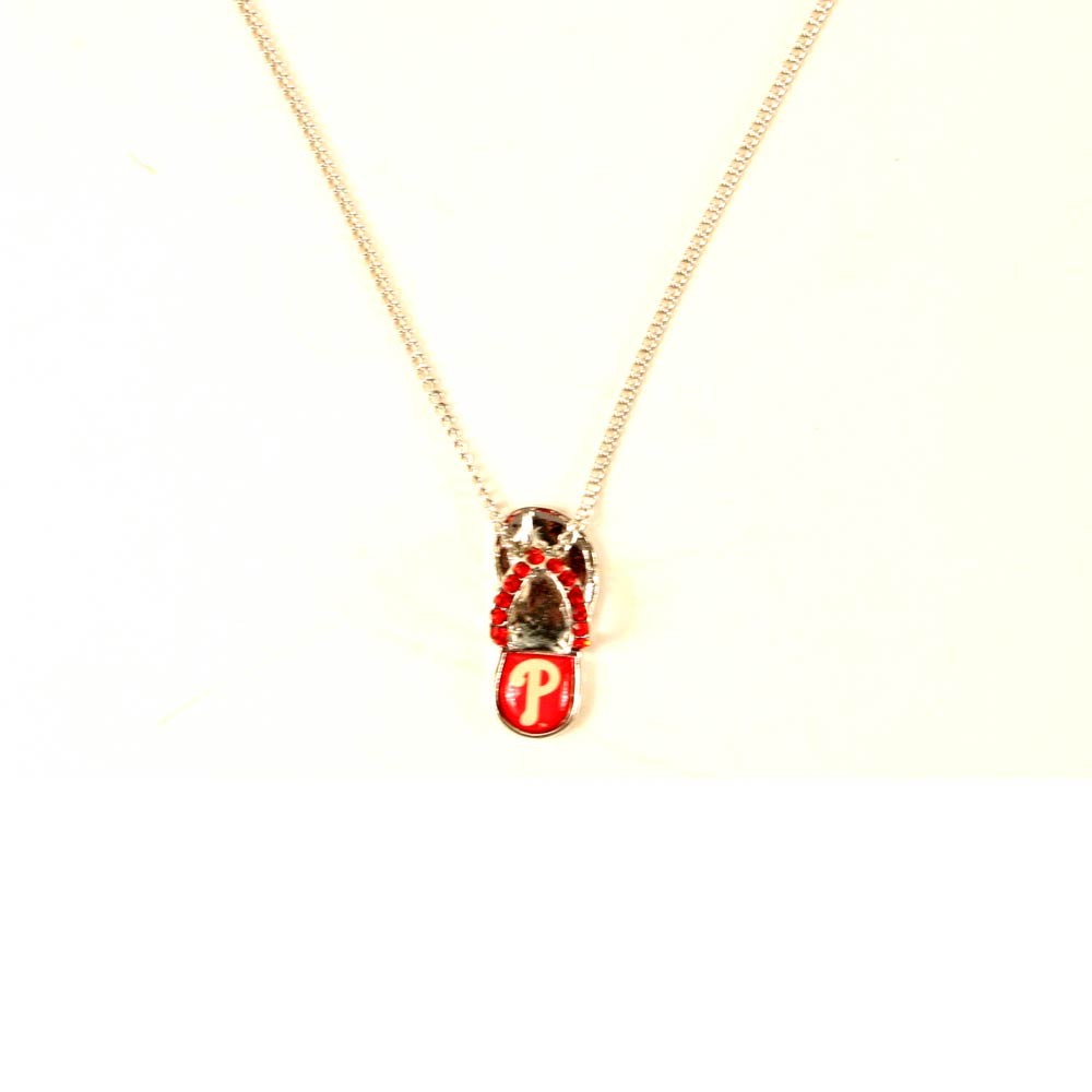 Philadelphia Phillies Necklaces - Flip Flop Style - 12 For $24.00 - Wholesale Philadelphia Phillies Products - Phillies Merchandise