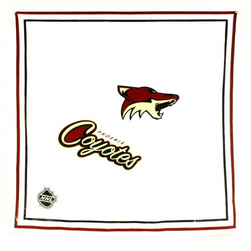 Phoenix Coyotes Bandanas - Closeout - Jersey Material Rally Bandanas 20"x20" - 12 For $24.00 - Arizona Coyotes