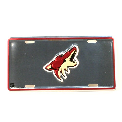 Phoenix Coyotes Mirror Style - Wholesale Metal - License Plates - 12 For $12.00 - Arizona Coyotes