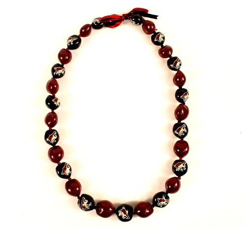 Phoenix Coyotes Necklaces - 18" KuKui Nut Necklaces - $5.00 Each - Arizona Coyotes