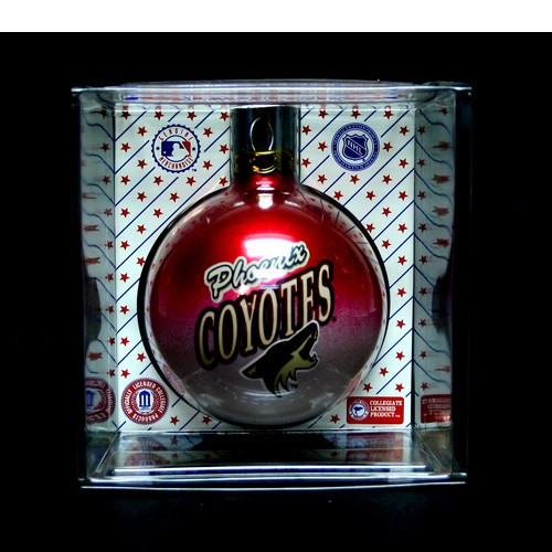 Phoenix Coyotes Ornaments - Faded Ball Style - 12 For $24.00 - Arizona Coyotes