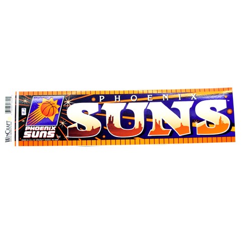 Phoenix Suns Bumper Stickers - 3"x12" - Win Style - 12 For $15.00 - Phoenix Suns