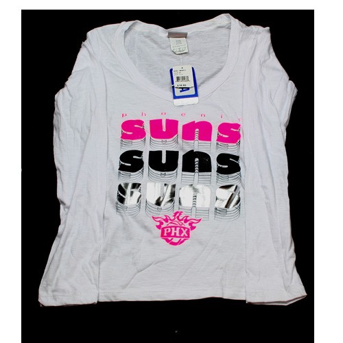 Phoenix Suns Shirt - White Long Sleeve Repeater Shirt - Assorted Sizes - 12 For $60.00 - Phoenix Suns