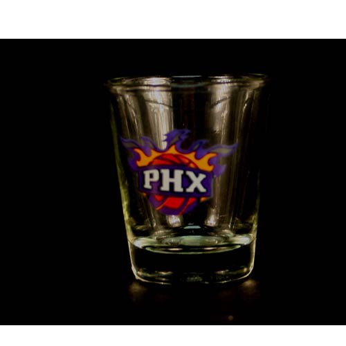 Phoenix Suns Shot Glasses - Clear Classic Style Shot Glasses - 12 For $24.00 - Phoenix Suns