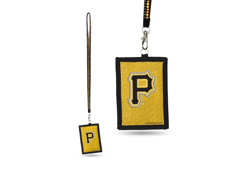 Pittsburgh Pirates Bling - Bling Lanyard With ID Holder - $3.00 Each - Wholesale Pittsburgh Pirates Products - Pirates Merchandise