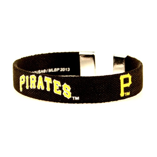 Pittsburgh Pirates Bracelets - Ribbon Style - 12 For $27.00 - Wholesale Pittsburgh Pirates Products - Pirates Merchandise