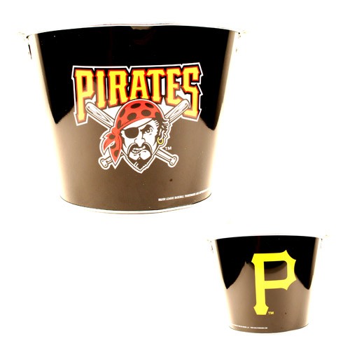 Pittsburgh Pirates Buckets - Full Wrap - (Pattern May Be Different Then Pictured) - $6.50 Each - Wholesale Pittsburgh Pirates Products - Pirates Merchandise