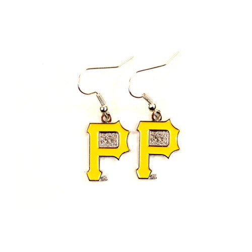 Pittsburgh Pirates Earrings - AMCO Series2 - Dangle Earrings - $3.00 Per Pair - Wholesale Pittsburgh Pirates Products - Pirates Merchandise