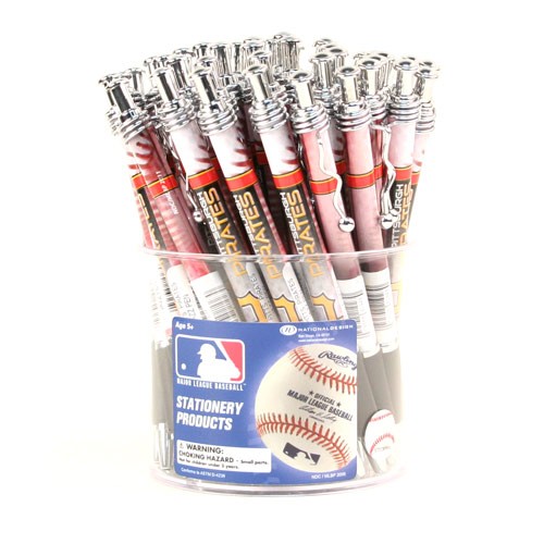 Pittsburgh Pirates Pens - 48Count Pen Display - $36.00 Per Display - Wholesale Pittsburgh Pirates Products - Pirates Merchandise