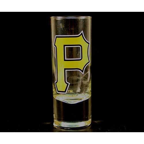 Pittsburgh Pirates Shot Glasses - 2OZ Cordial HYPE - (Pattern May Be Different Than Pictured) - $2.50 Each - Wholesale Pittsburgh Pirates Products - Pirates Merchandise