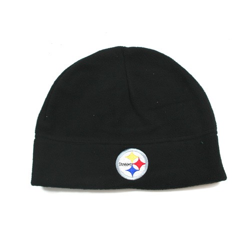 Pittsburgh Steelers Beanies - Black Classic Fleece Style - 12 For $72.00 - Wholesale Pittsburgh Steelers Product - Steelers Merchandise