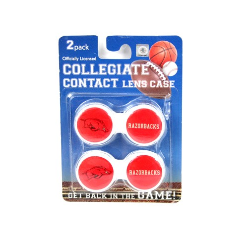 Arkansas Razorbacks - 2Pack Set Contact Lens Cases - 12 Sets For $18.00 - Arkansas Razorbacks