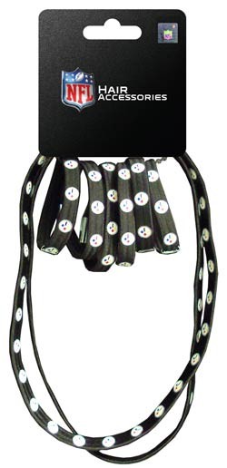 Pittsburgh Steelers Merchandise - 8PC Pony/Headband Set - $3.50 Per Set - Wholesale Pittsburgh Steelers Product - Steelers Merchandise