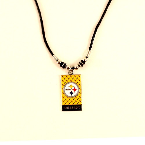 Pittsburgh Steelers Necklace - Diamond Plate Style - 12 For $39.00 - Wholesale Pittsburgh Steelers Product - Steelers Merchandise 2