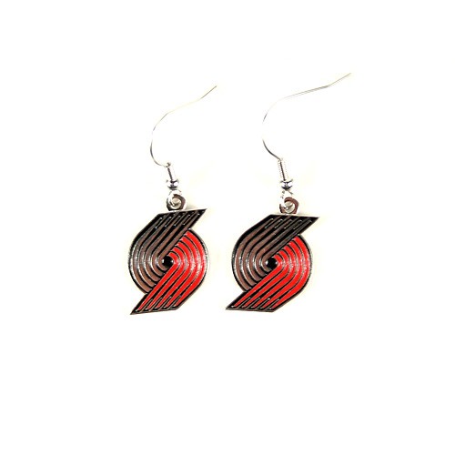 Portland Trailblazers Earrings - AMCO Series2 - Dangle Earrings - 12 Pair For $30.00 - Portland Trailblazers