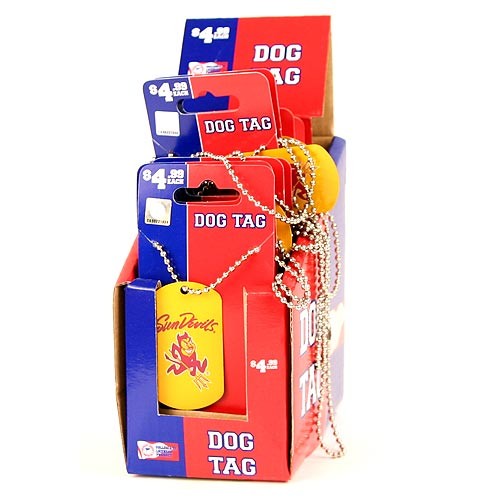 Promo Special - Arizona State Dog Tags - 12 Piece Wholesale Dog Tag Display - 12 Dogtags For $12.00 - Arizona State