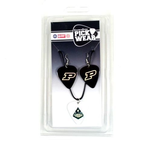 Purdue - 2Pack Guitar Pick Necklace And Earring Sets - 12 Sets For $30.00 - Purdue