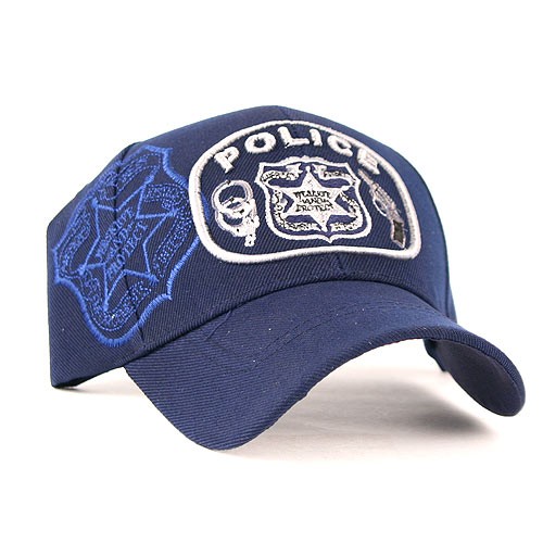 Sale - Blue - Police Merchandise - Shadow Handcuffs Hats - 12 Caps For $18.00