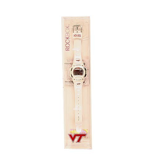 Sale - Virginia Tech Watches - Ladies White Digital Watches - 12 For $48.00 - Virginia Tech