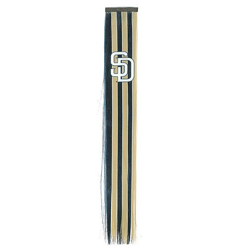 San Diego Padres Fan Gear - Fan Hair Extensions - 12 Fan Hair For $30.00 - Wholesale San Diego Padres Products - Padres Merchandise
