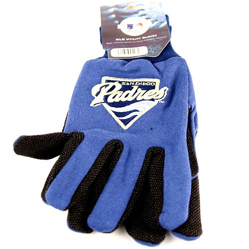 San Diego Padres Gloves - 2Tone Blue.Black Grip MLB Gloves $3.50 Per Pair - Wholesale San Diego Padres Products - Padres Merchandise