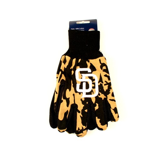San Diego Padres Gloves - Team Camo Gloves - $4.00 Per Pair - Wholesale San Diego Padres Products - Padres Merchandise
