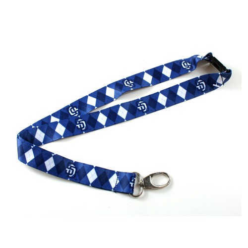 San Diego Padres Lanyards - Argyle Style Lanyards - 12 For $24.00 - Wholesale San Diego Padres Products - Padres Merchandise