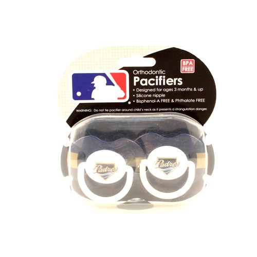 San Diego Padres Pacifiers - 2Pack Set - $3.75 Per Set - Wholesale San Diego Padres Products - Padres Merchandise