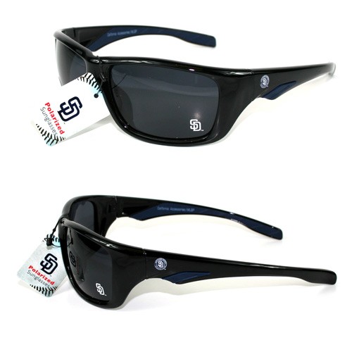 San Diego Padres Sunglasses - MLB04 Sport Style - Polarized - 12 Pair For $48.00 - Wholesale San Diego Padres Products - Padres Merchandise